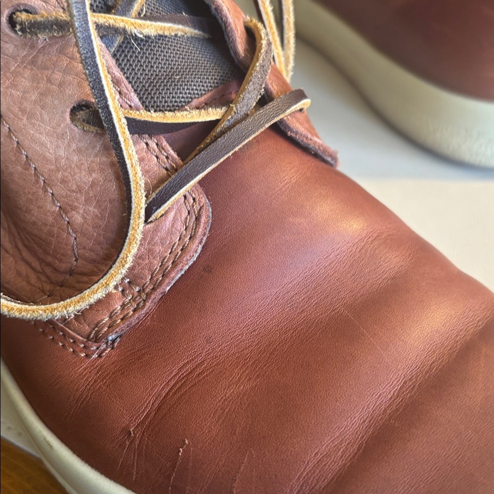 ECCO Men's Tan/Brown Leather Chukka Boots - Picture 13 of 14